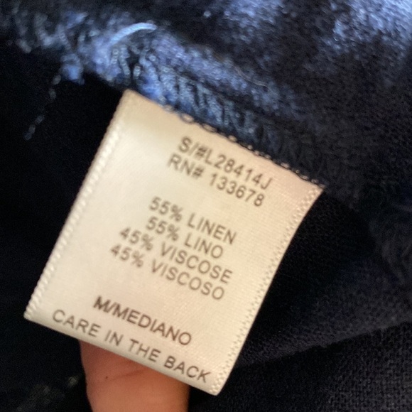 Love tree blue linen blend jacket - Picture 5 of 7